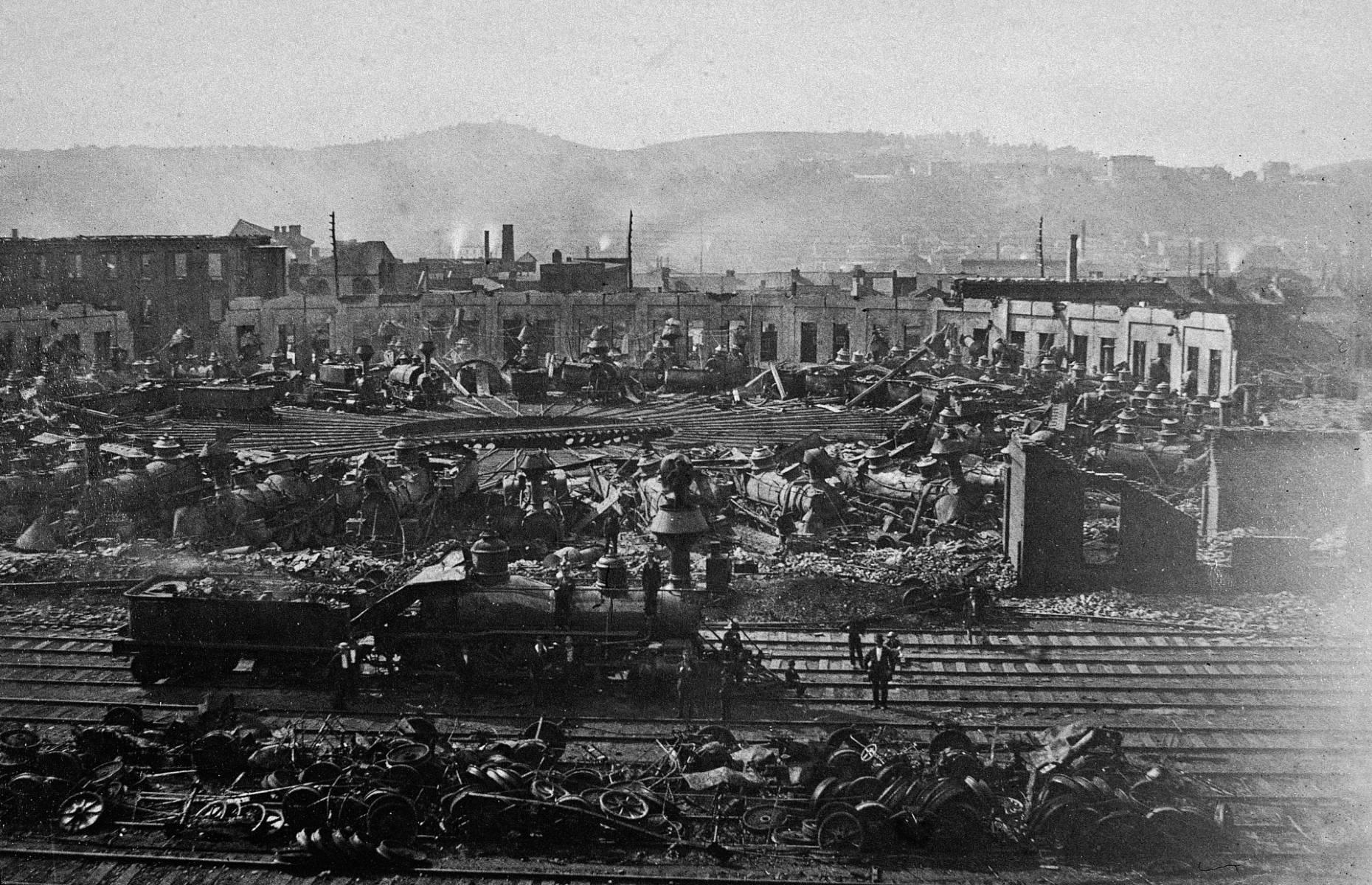 1877: Rail riots